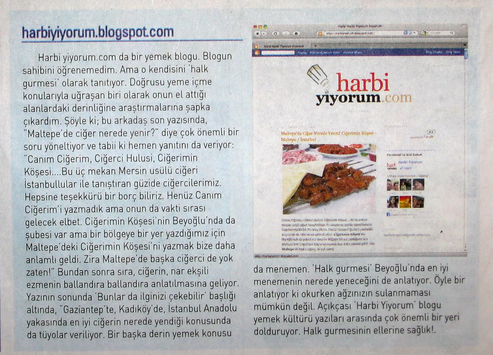 Harbiyiyorum.com Yazısı - Ahmet Örs /SABAH 2010
