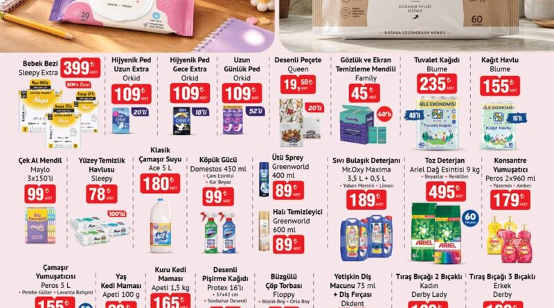BİM 3 Kasım 2026 Salı gıda kataloğunun resmî afişi; ayçiçek yağı, un, pirinç, nohut ve mercimek