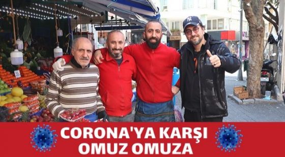 corona'ya karşı omuz omuza