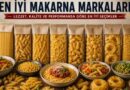 En iyi makarna markaları listesinde yer alan Rummo, De Cecco, Garofalo, Barilla ve Pastavilla makarnaları.