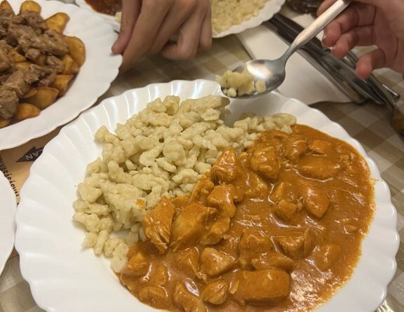 Frici Papa paprika soslu tavuk ve nokedli