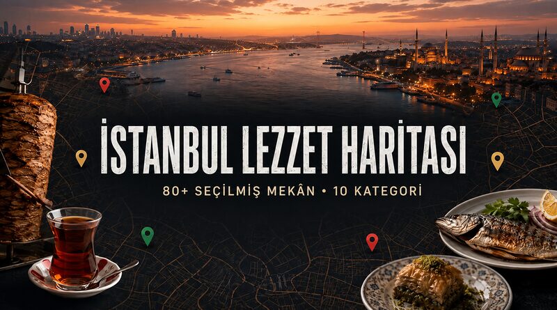 Harbiyiyorum İstanbul Lezzet Haritası – 80+ seçilmiş mekân ve 10 kategori