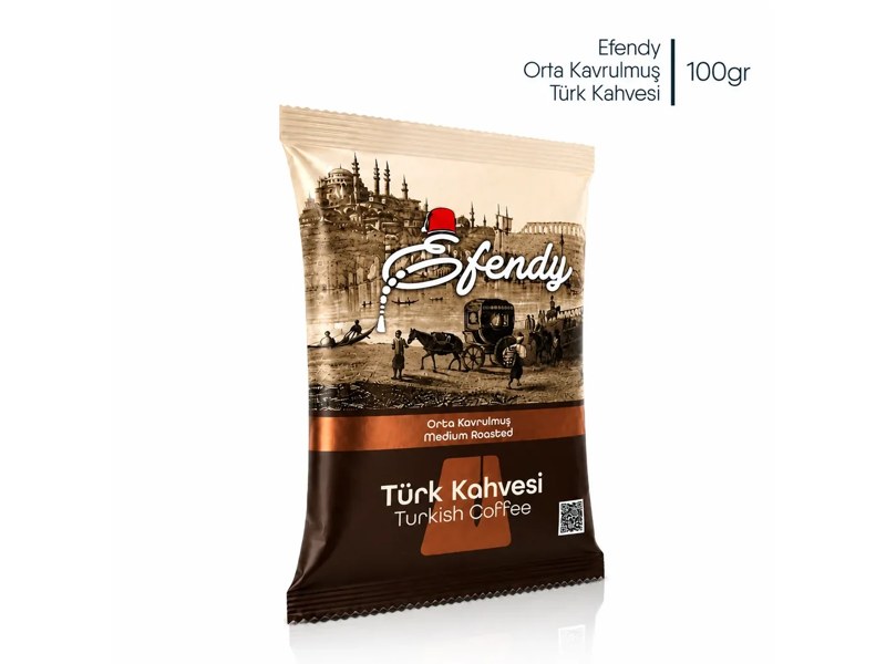 Shazel Efendy Orta Kavrulmuş Türk Kahvesi 100 gram paketi