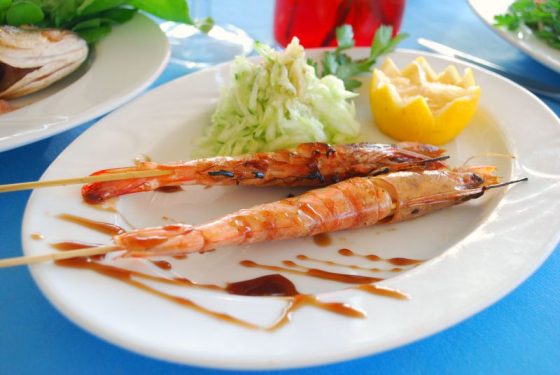 Izgara Karides, Le Cafe Restaurant, Yalıkavak, Bodrum