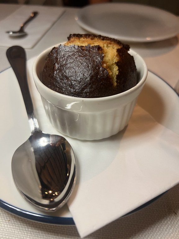 Son Lokanta tahinli beyaz çikolatalı sufle