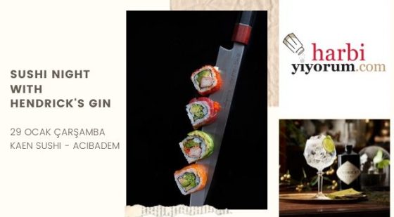 sushi night with hendrick's gin