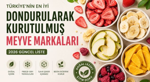Türkiye’nin En İyi Dondurularak Kurutulmuş Meyve Markaları (2026)